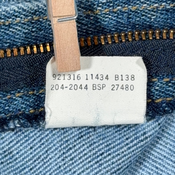 Vintage Lee Riders Jeans Mens 36x32 Medium Wash Straight Regular USA Made 80s - Picture 8 of 12